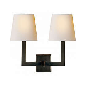Visual Comfort Two-Light Square Tube