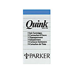Parker Bläckpatron Quink (Sininen/Musta) 5st