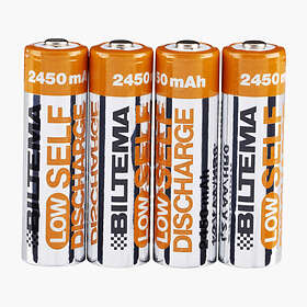 Biltema Low Self Discharge AA 2450 mAh 4-pack
