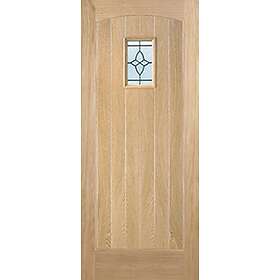 LPD Cottage Oak External Door RM1S Lead DG 1981x838mm
