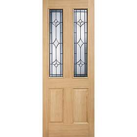 LPD Oak External Door Part L 2P/2L RM1S Obscure DG 1981x838mm