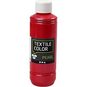 Creativ Company Textile Color Pearl Textilfärg Röd 250ml