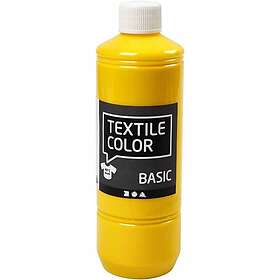 Creativ Company Textile Color Basic Tekstilmaling Primärgul 500ml