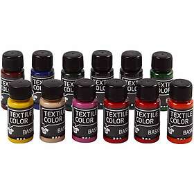 Creativ Company Textile Color Basic Textilfärg Set 12x50ml