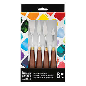 Liquitex Basics Acrylic Metal Palette Knife Set 6pcs