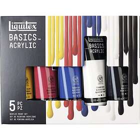 Liquitex Basics Acrylic Akrylfärg set 5x118ml