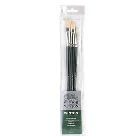 Winsor & Newton Olja Svinborstpenslar Set 3st