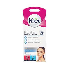 Veet Pure Sensitive Skin Face Cold Wax Strips 20st