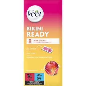 Veet Bikini Ready Bikini & Underarm Wax Strips 8st halvin hinta | Katso  päivän tarjous 