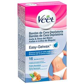 Veet Easy-Gel Sensitive Skin Bikini Wax Strips 16st