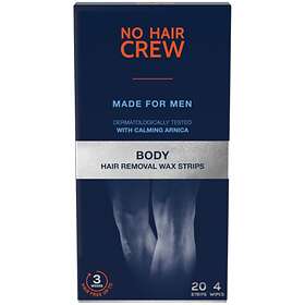 No Hair Crew For Men Body Removal Wax Strips 20st
