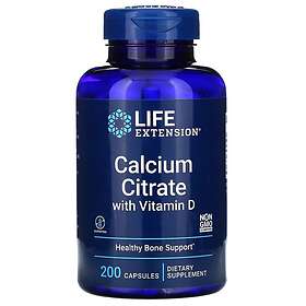 Life Extension Calcium Citrate With Vitamin D 200 Kapslar