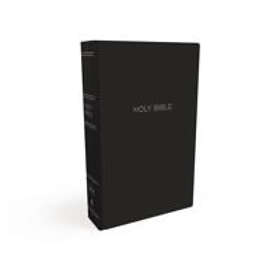 NKJV, Gift and Award Bible, Leather-Look, Black, Red Letter, Comfort P