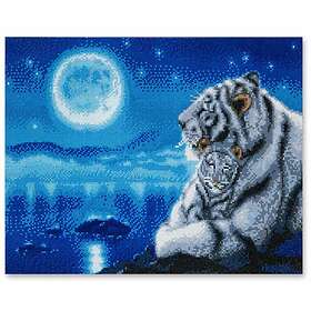 Craft Buddy Lullaby White Tigers Diamond Painting