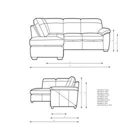 John Lewis Camden LHF Corner sofa Unit (5-seater)
