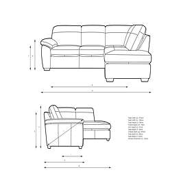 John Lewis Camden RHF Corner sofa Unit (5-seater)