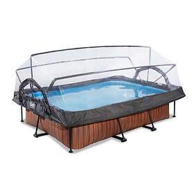Exit Rectangular Pool with Filter Pump and Cover 300x200x65cm