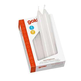 Goki Birthday Train Candles White 10-pack