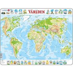Larsen Pussel Världskarta 80 Bitar