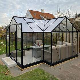 Gardeney Saturnus Växthus 12,8m² (Aluminium/Glas) -