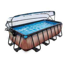 Exit Rectangular Pool with Filter Pump and Cover 400x200x100cm