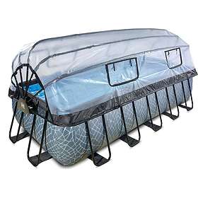 Exit Rectangular Pool with Filter Pump and Cover 540x250x122cm