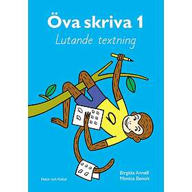 Öva Skriva. 1, Lutande Textning. Arbetsbok
