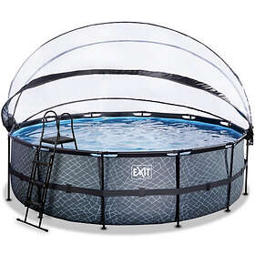 Exit Round Pool with Sandfilter Cover and Heat Pump 427x122cm