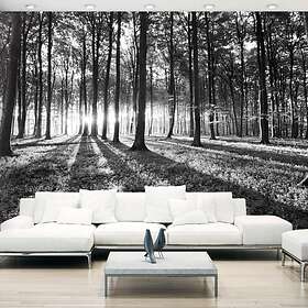 Arkiio Fototapet Självhäftande Grey Wilderness fototapet 196x140