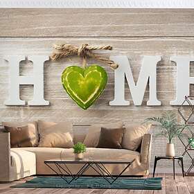 Arkiio Fototapet Självhäftande Home Heart Green fototapet (Green) 34