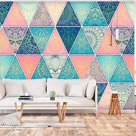 Arkiio Fototapet Självhäftande Oriental Triangles fototapet 245x175
