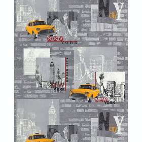 Arkiio Tapet Motif Taxi Jaune 12102002 Les Aventures