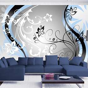 Arkiio Fototapet Art Flowers Blue Art-flowers (blue) 100x70