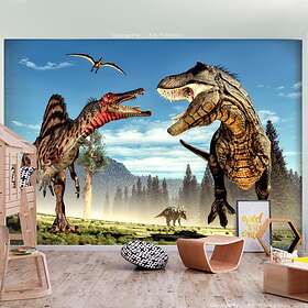 Arkiio Fototapet Fighting Dinosaurs 200x140