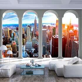 Arkiio Fototapet Pillars And New York and 150x105