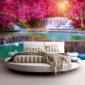 Arkiio Fototapet Självhäftande Pink Cascades fototapet 392x280