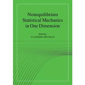 Nonequilibrium Statistical Mechanics In One Dimension - Hitta Bästa ...