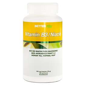 Better You Vitamin B3/Niacin 100 Kapslar