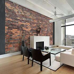 Arkiio Fototapet Vintage Wall Red Brick (Red Brick) 400x280