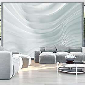 Arkiio Fototapet Waving White 250x175