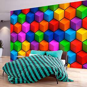Arkiio Fototapet Colorful Geometric Boxes 200x140