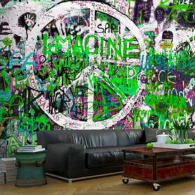 Arkiio Fototapet Green Graffiti 400x280