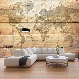Arkiio Fototapet Map On Boards on 250x175