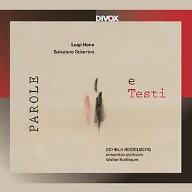 Nono Luigi/Salvatore Sciarrino: Parole E Testi CD