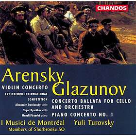 Arensky / Glazunov: Concertos CD