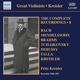 Kreisler Fritz: Complete Solo Recordings Vol 8 CD