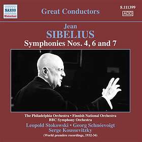 Sibelius: Symphonies Nos 4 / 6 / 7