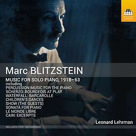 Blitzstein Marc: Music For Solo Piano 1918-63 CD