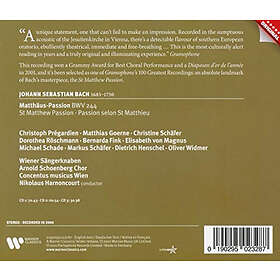 Bach: Matthäus-passion (Harnoncourt) CD