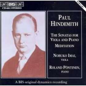 Hindemith: Songs For Viola & Piano / Meditation CD